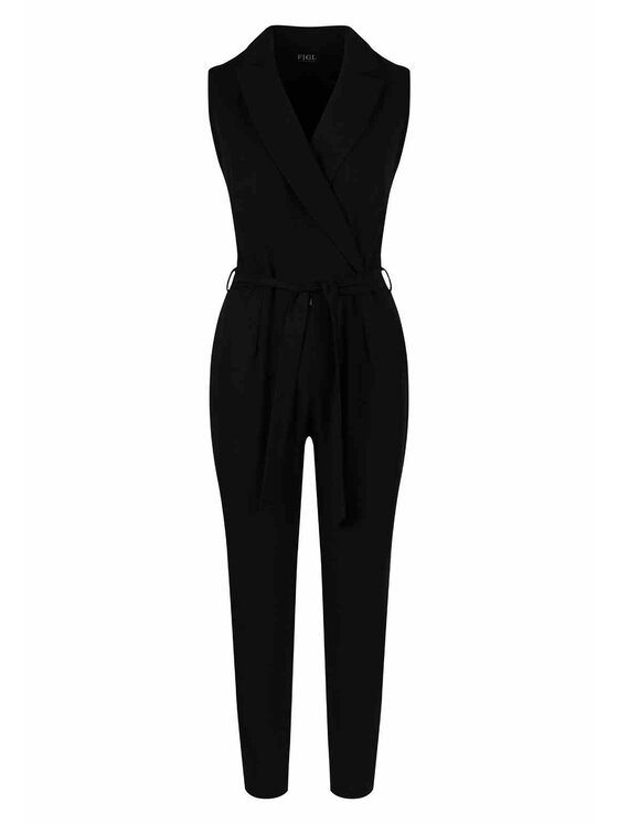 FIGL FIGLFIGL Jumpsuit M716 Nero Regular Fit