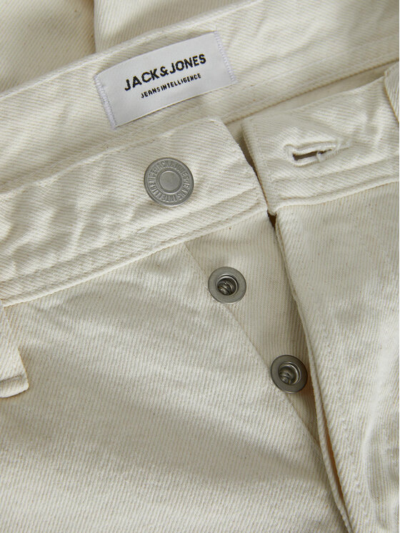Jack & Jones Jack & Jones Szorty jeansowe Tony 12249043 Écru Loose Fit