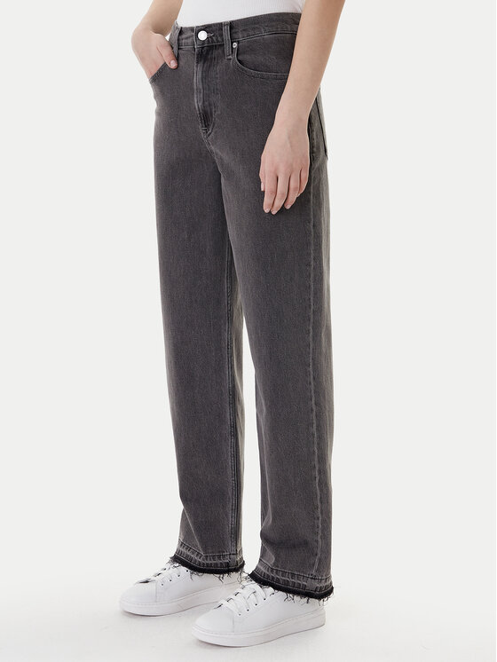 Tommy Jeans Tommy Jeans Džínsy Layla DW0DW22449 Sivá Straight Fit