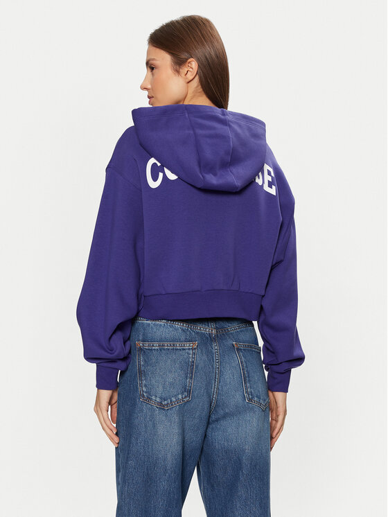 Converse Converse Majica dugih rukava Retro 10026150-A08 Plava Loose Fit