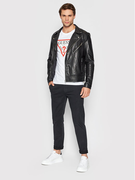 Guess Guess T-Shirt M2YI71 I3Z11 Biały Slim Fit