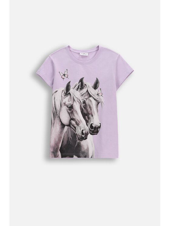 Coccodrillo Coccodrillo T-Shirt WC6143202VGA-016 Fioletowy Regular Fit
