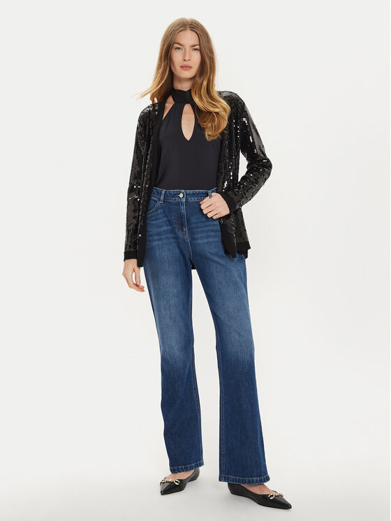 TWINSET TWINSET Traperice 242AT2273 Plava Flare Fit