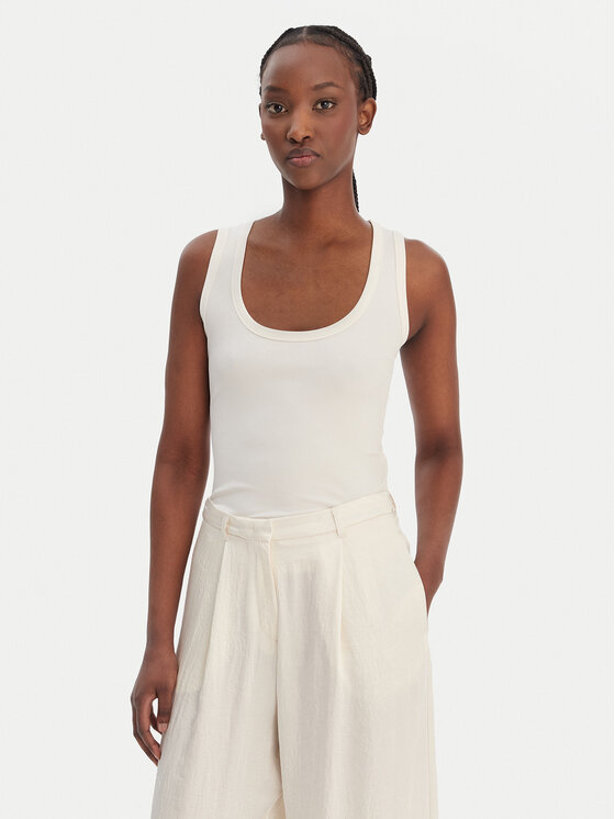 Marella Marella Felső Orata 2613941015 Ekru Slim Fit