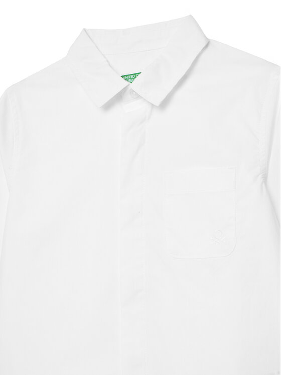 United Colors Of Benetton United Colors Of Benetton Košeľa 59UXGQ029 Biela Regular Fit