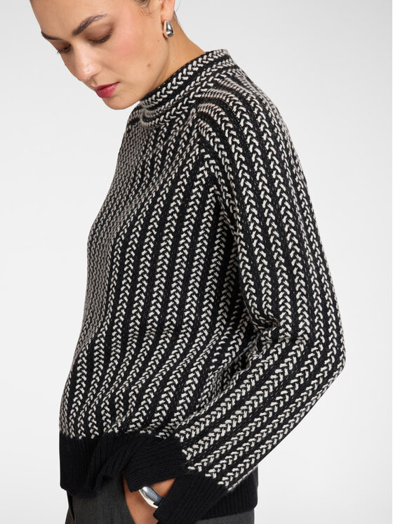 Elena Mirò Elena Mirò Sweter M044Z000806N0A1 Czarny Regular Fit