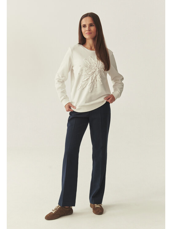 TATUUM TATUUM Mikina ELTER Biela Loose Fit