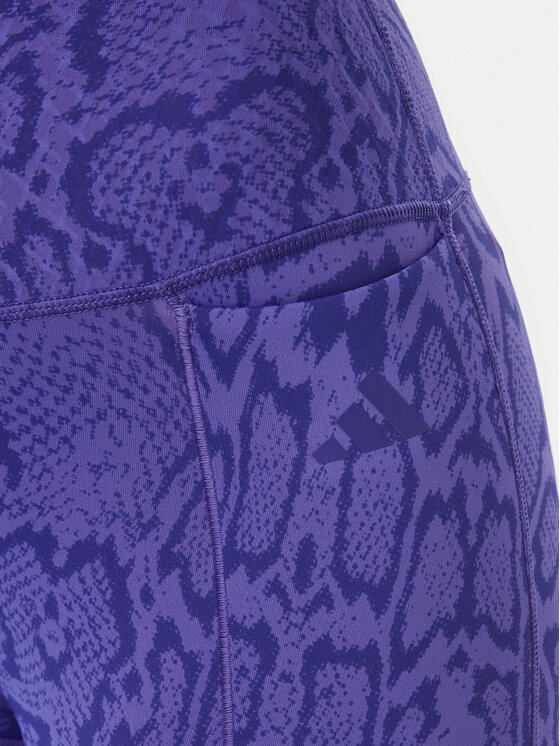 adidas adidas Legginsy Optime Primelift Snake KQ8312 Fioletowy