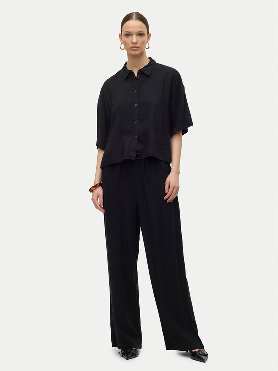 Vero Moda Vero Moda Koszula Linn 10306820 Czarny Relaxed Fit