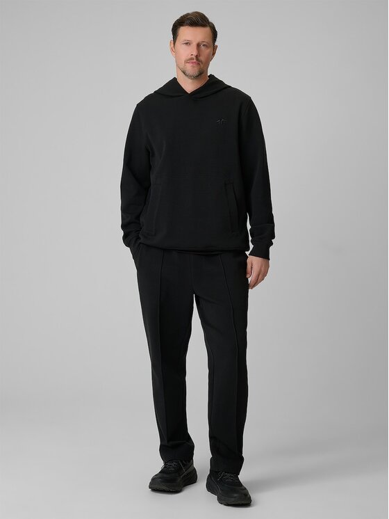 4F 4F Μπλούζα 4FRSS26TSWSM2793-20S Μαύρο Regular Fit
