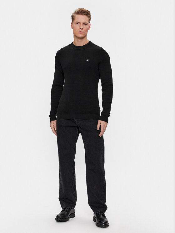 Calvin Klein Jeans Calvin Klein Jeans Sweter J30J324598 Czarny Regular Fit