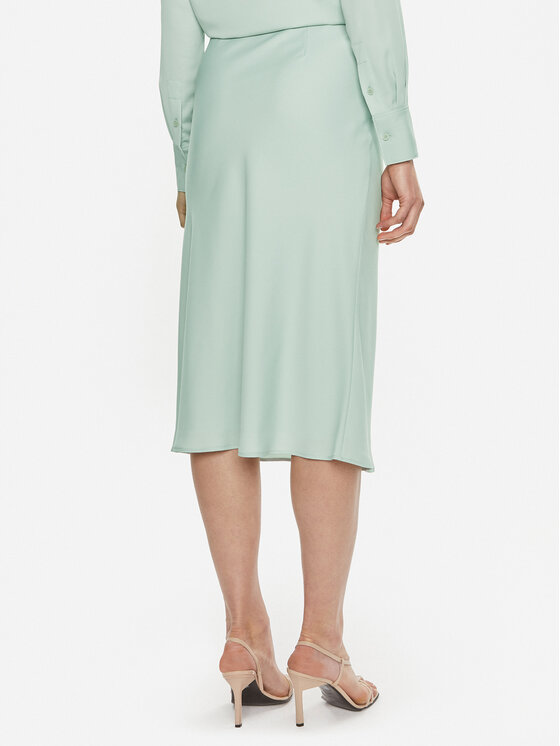 Calvin Klein Calvin Klein Midi szoknya Bias K20K203514 Zöld Regular Fit