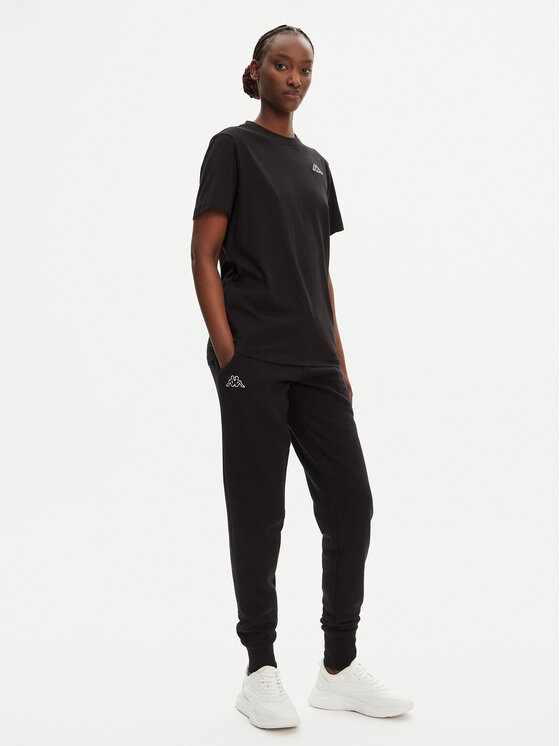 Kappa Kappa Donji dio trenerke 303MKI0 Crna Regular Fit