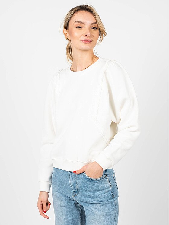 Pepe Jeans Pepe Jeans Felpa PL581254 | Esther Écru Oversize
