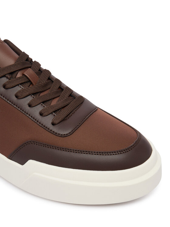 Calvin Klein Calvin Klein Сникърси Chunky Cups Laceup Ox Mix Mat HM0HM02326 Кафяв
