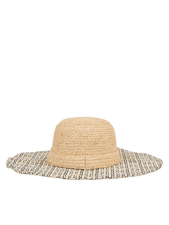 Tommy Hilfiger Tommy Hilfiger Kapelusz Beach Summer Straw Hat AW0AW16042 Kremowy