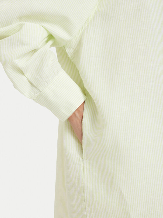 Tommy Jeans Tommy Jeans Vestito chemisier DW0DW22344 Verde chiaro Relaxed Fit
