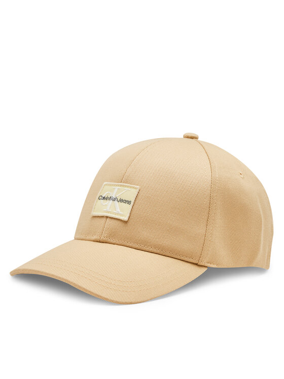 Calvin Klein Jeans Šiltovka Mono Logo Patch Cap K60K612381 Béžová