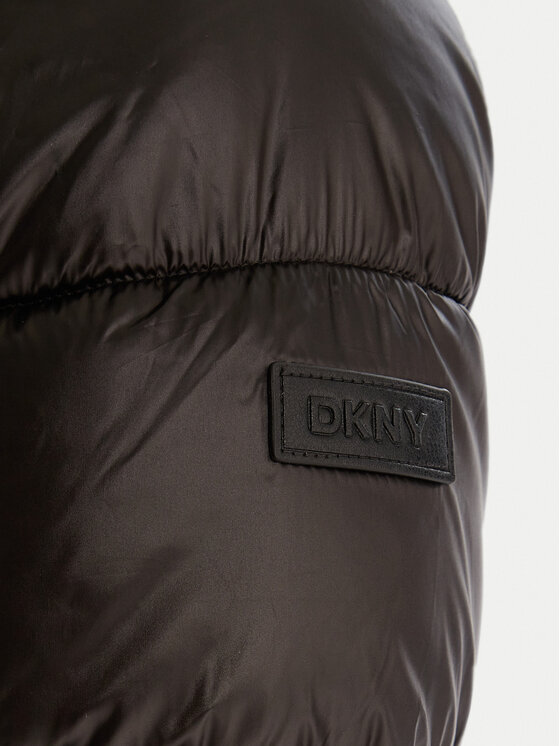DKNY DKNY Пуховик DLEMPU99 Чорний Regular Fit