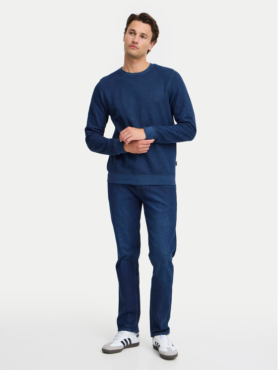 Blend Blend Sweter 20718070 Granatowy Regular Fit
