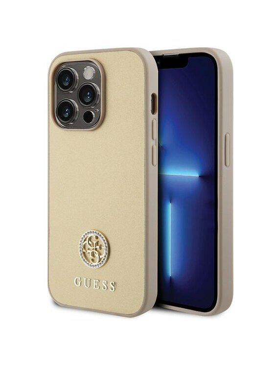 Etui na telefon Guess, Złote, iPhone 15 Pro Max
