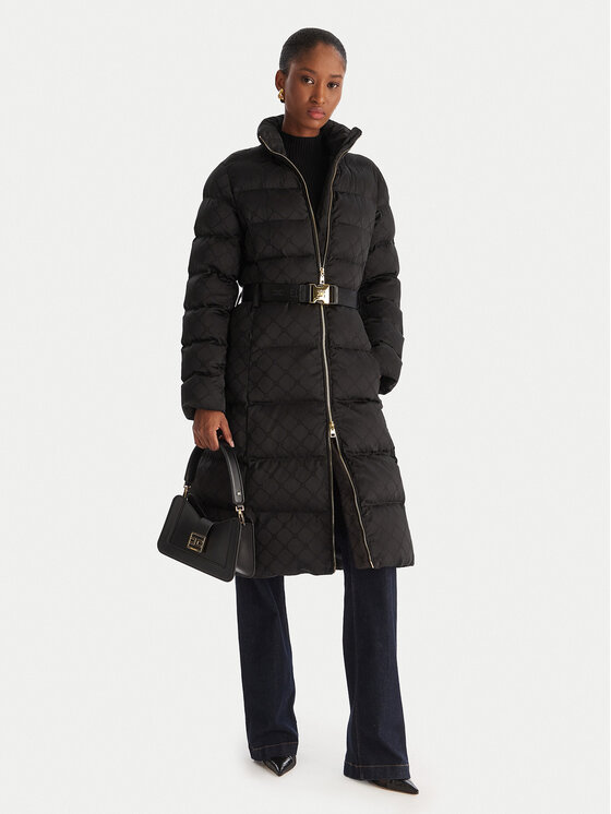 Elisabetta Franchi Elisabetta Franchi Зимове пальто PI-84D 56E2-V690 Чорний Regular Fit