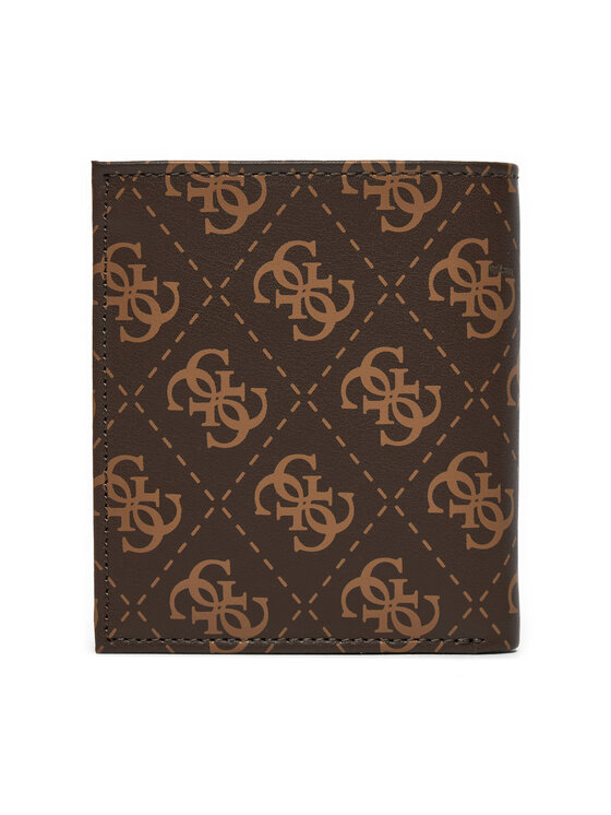 Guess Guess Голям мъжки портфейл SMVELE LEA22 Кафяв