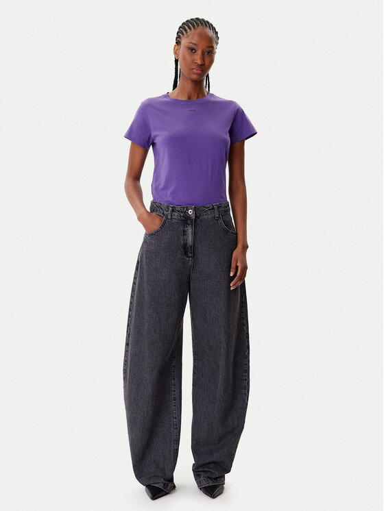 PINKO PINKO T-Shirt Basico 100373 A2RE Violett Regular Fit