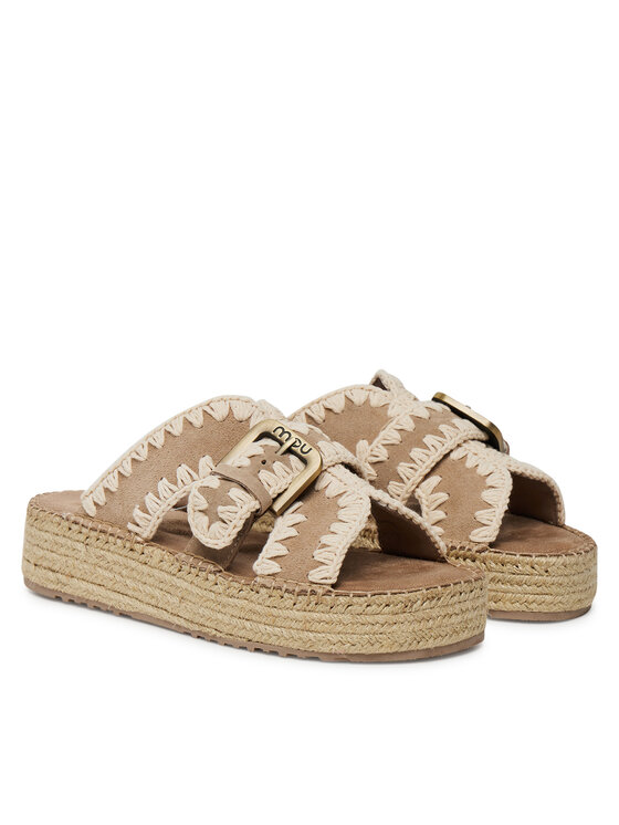 Mou Mou Espadrile Jute sandal MU.SW641003A Ružičasta