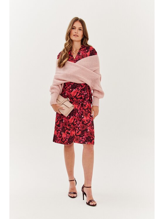 NAOKO NAOKO Každodenné šaty Rosso Incanto Červená Regular Fit