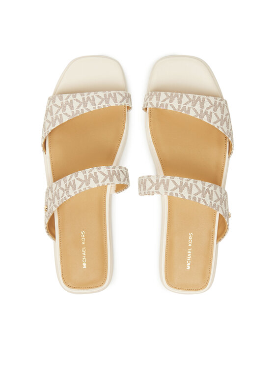 MICHAEL Michael Kors MICHAEL Michael Kors Klapki Jaida 40S5JDFS1B Écru
