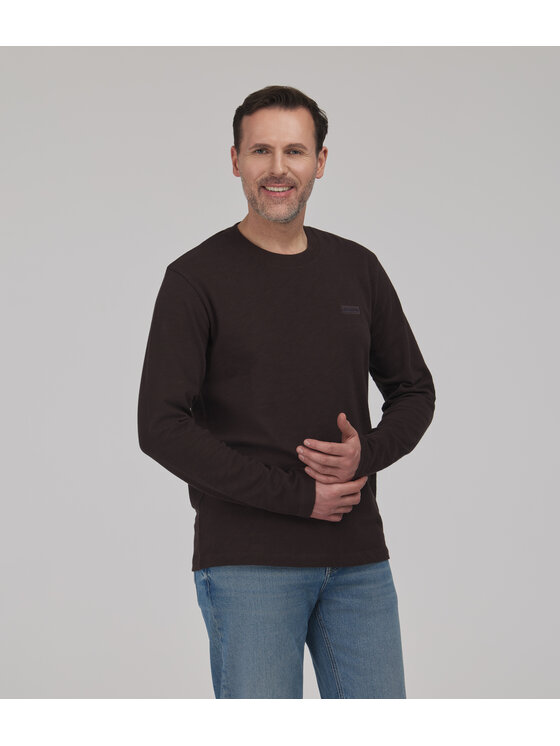Lee Cooper Lee Cooper T-Shirt MARTIN Brązowy ciemny Regular Fit