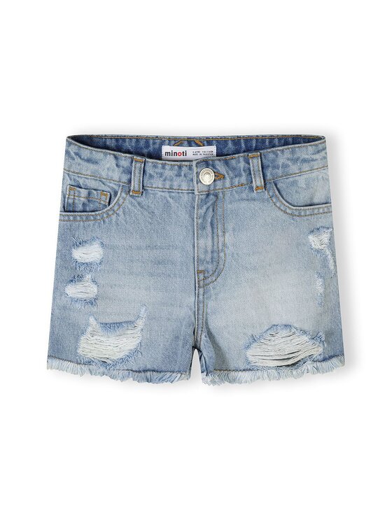minoti minoti Szorty jeansowe 30SHORT151 Czarny Regular Fit