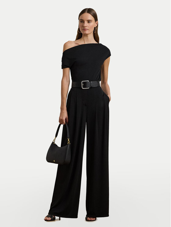LAUREN RALPH LAUREN LAUREN RALPH LAUREN Μπλουζάκι 200963913002 Μαύρο Slim Fit