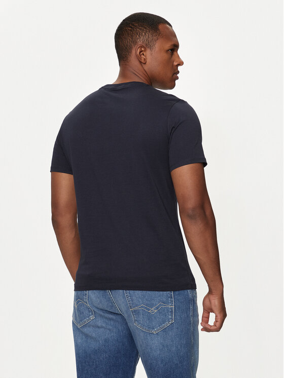 Guess Jeans Guess Jeans T-Shirt M4YI55 K8HM0 Σκούρο μπλε Slim Fit