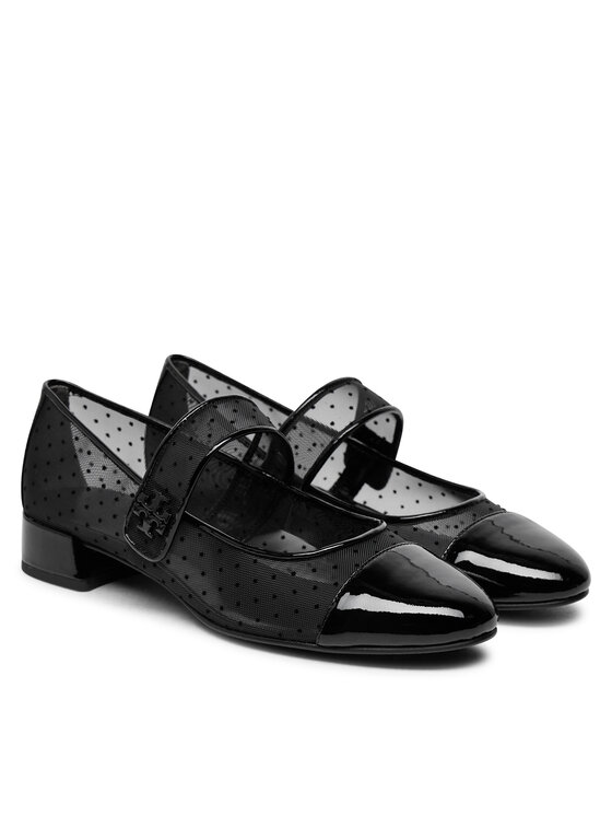 Tory Burch Tory Burch Μπαλαρίνες Cap-Toe Mary Jane 162496 Μαύρο