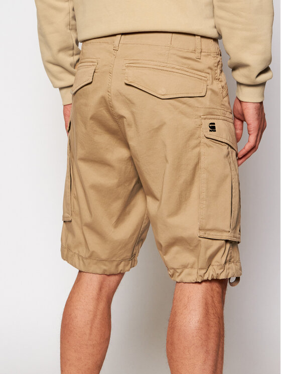 G-Star Raw G-Star Raw Šortky z materiálu Rovic D08566-5126-239 Béžová Relaxed Fit