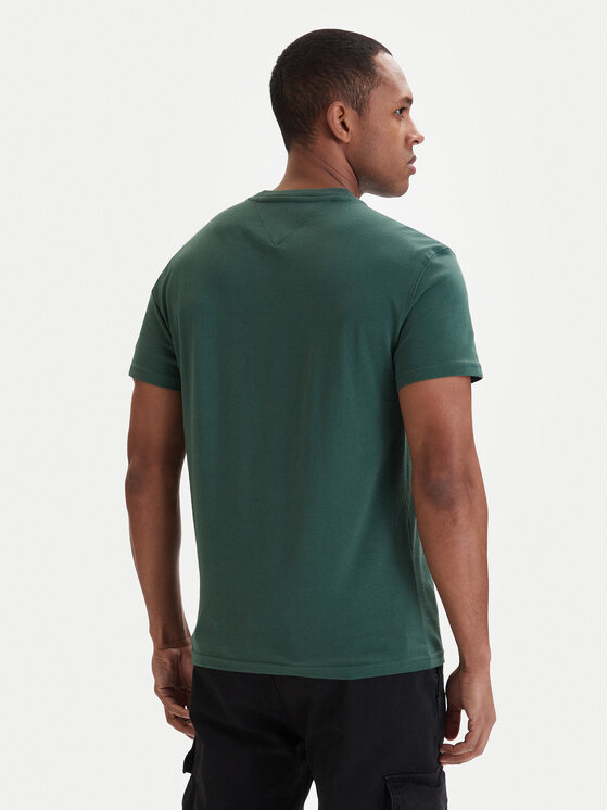 Tommy Jeans Tommy Jeans T-Shirt DM0DM22551 Zielony Regular Fit