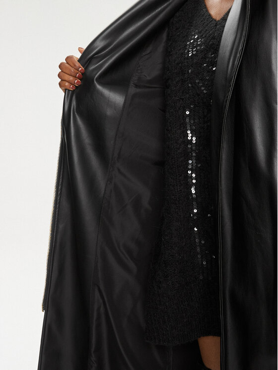 PINKO Pinko Prehodni plašč 102165 A1AX Črna Regular Fit