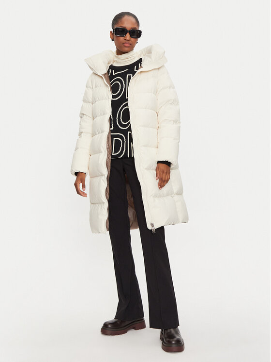 Hetregó Hetregó Daunenjacke Lena 8N697 Écru Regular Fit
