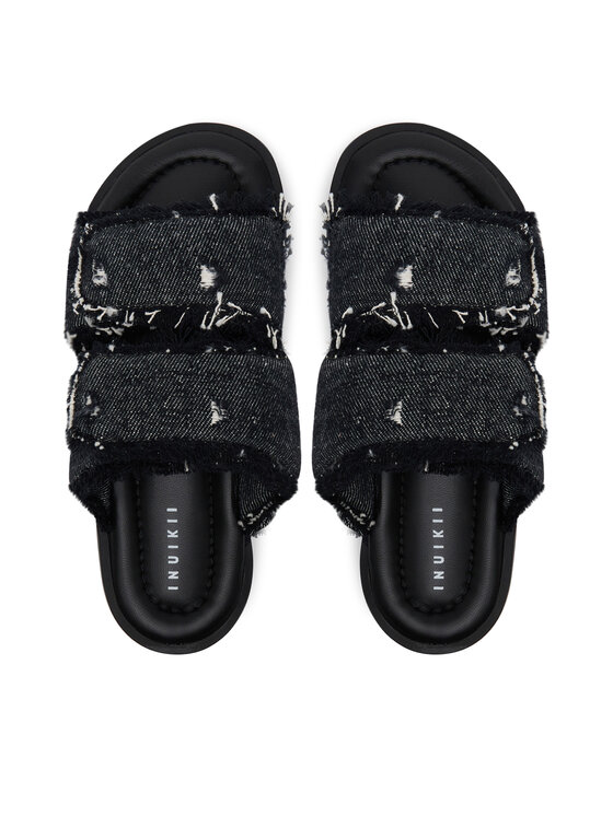 Inuikii Inuikii Natikači Classic Jeans Velcro 70104-143 Črna