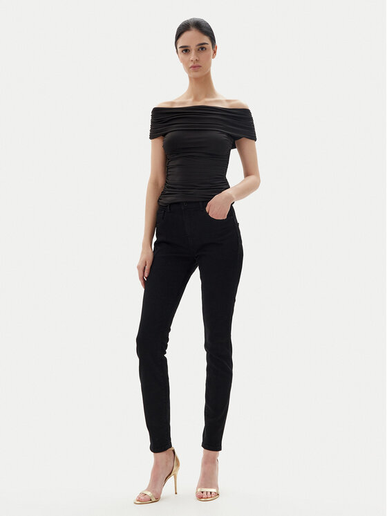 Guess Guess Blugi W4BA34 D4PZ1 Negru Skinny Fit