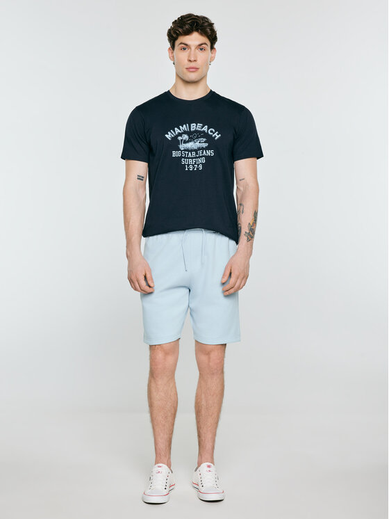 BIG STAR BIG STAR T-Shirt FORS Granatowy Basic Fit