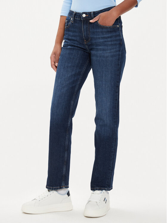 Tommy Hilfiger Džínsy Classic WW0WW42203 Tmavomodrá Straight Fit