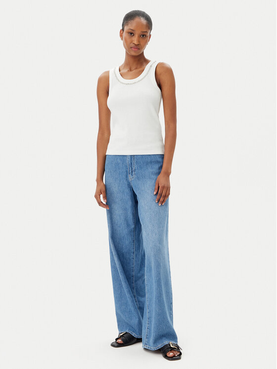 Marella Marella Top Dede 2515941032 Écru Regular Fit