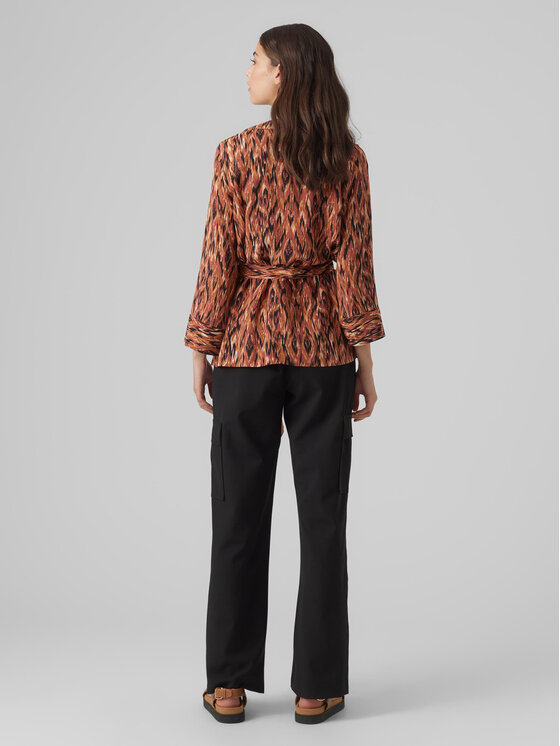 Vero Moda Vero Moda Блуза Easy 10297344 Кафяв Relaxed Fit