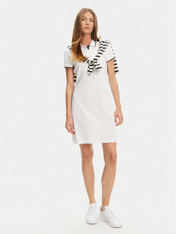 U.S. Polo Assn. U.S. Polo Assn. Kasdieninė suknelė WUP1312 Balta Regular Fit