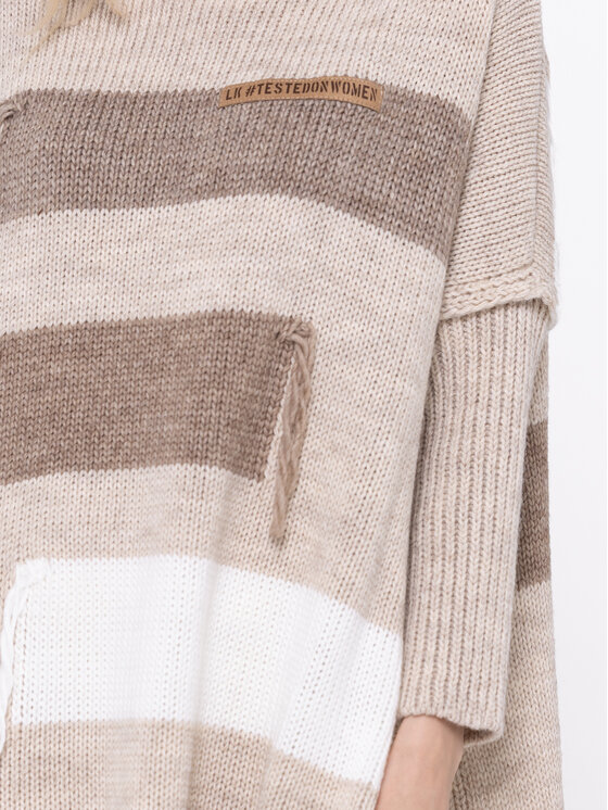 LIDIA KALITA LIDIA KALITA Sweter Montmarte Beżowy Oversize