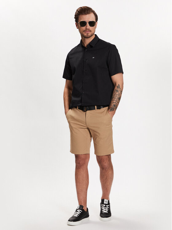 Camicia K10K109440 Nero Regular Fit