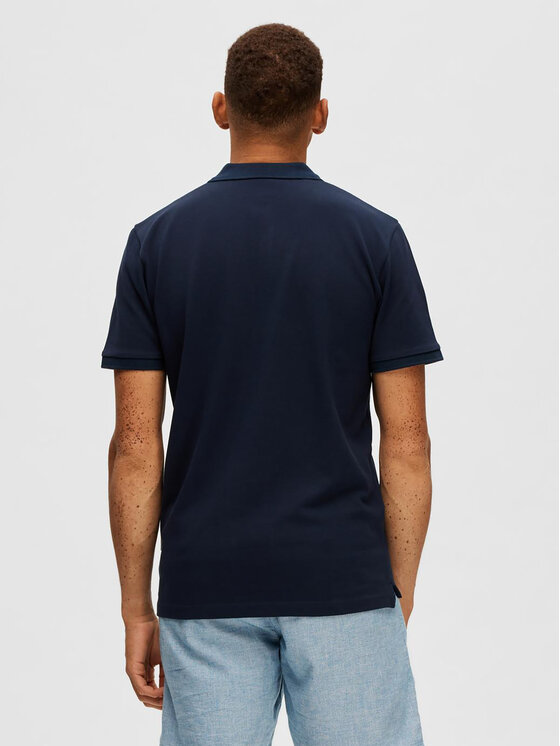 Selected Homme Selected Homme Polo särk 16087839 Tumesinine Regular Fit